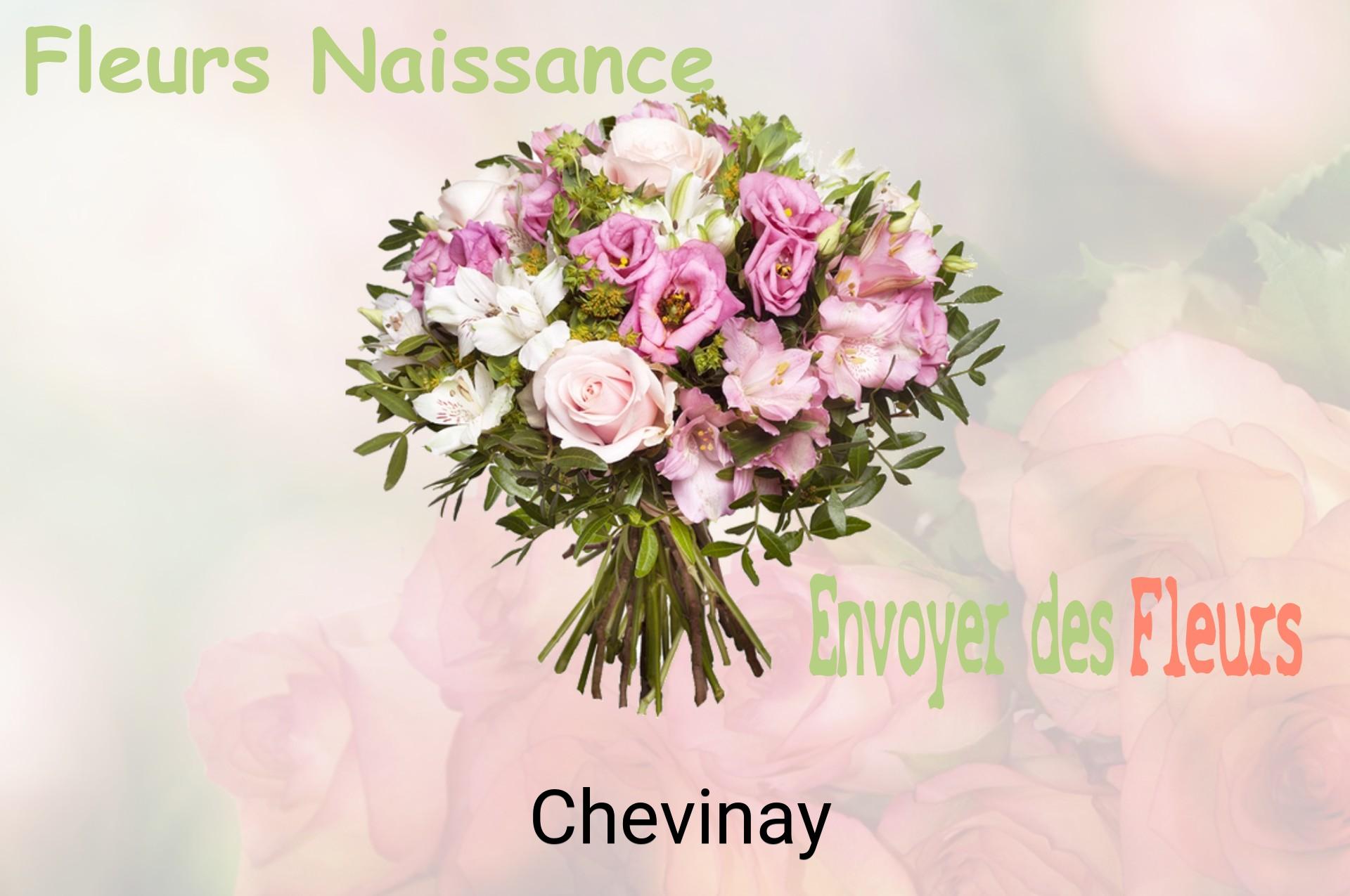 Bouquet de fleurs de naissance livré à Chevinay